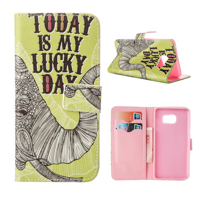 

MOONCASE Case for Samsung Galaxy Note 5 Flip PU Leather Fold Wallet Card Slot Kickstand Back Case Cover [Pattern series] /a06