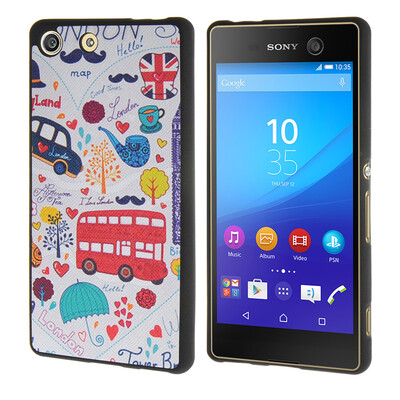 

MOONCASE ЧЕХОЛ ДЛЯ Sony Xperia M5 [Personality Patterns] Flexible Soft Silicone Gel TPU Skin Protective /a06