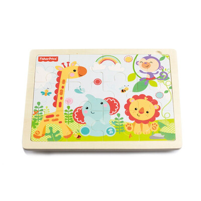 

Fisher-Price деревянные головоломки игрушки головоломки животные лес FP7002A