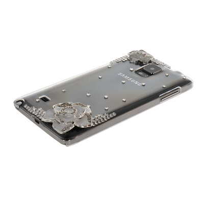 

MOONCASE Luxury Flower Crystal Bling Rhinestone Hard Back Shell ЧЕХОЛ ДЛЯ Samsung Galaxy Note 4 N9100