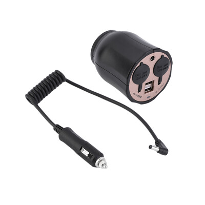 

Автомобильного прикуривателя 2-USB-порт Кубка Форма зарядное устройство адаптер питания