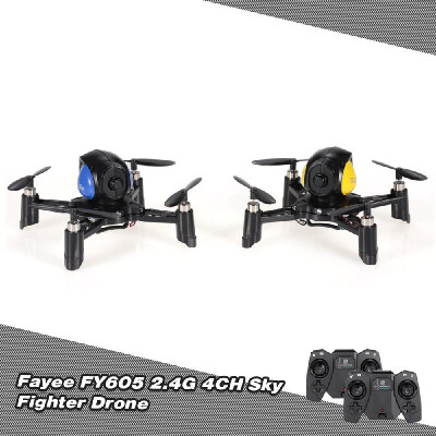 

Fayee FY605 Sky Fighter Drone 24G 4CH 6-Axis Gyro Height Hold DIY Racing Battle Quadcopter Game Toy Gift for Kids