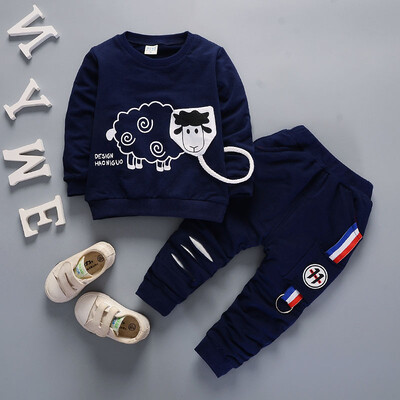 

Spring Autumn Boys Clothing Sets Kids Sports Suit Children Tracksuit Girls T-shirt Pant Baby Sweatshirt Cartoon Casual Clothes