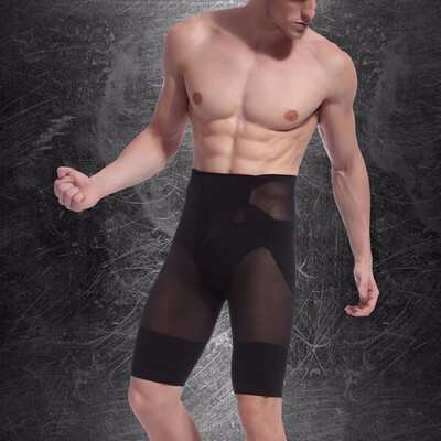 

High Waist Trainer Men Bodysuit Slimming Compression Contour Body Shaper Strong Shaping Underwear Shorts Slim Fit Boxer Pants