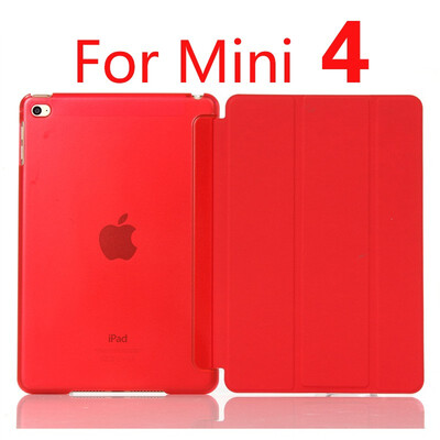 

Case for iPad Mini 4 3 2 1 Case PU Leather Silicone Soft Back Trifold Stand Auto SleepWake up Smart Cover for iPad Mini 2 Case