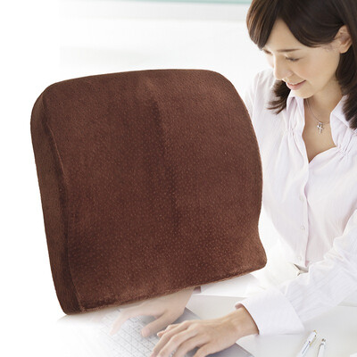 

Hanniwei memory cotton waist chair cushions office waist pad 8HP080303 brown