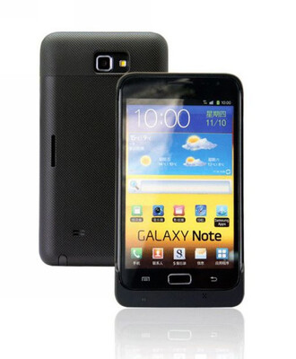 

Black For SAMSUNG GalaxyNote i9220 Backup Battery Charger 3500mAh Case Nice