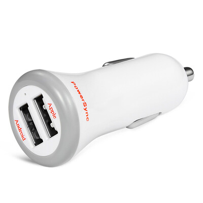 

Bauer звезда г (PowerSync) PCB523W автомобильное зарядное устройство двойной USB автомобильное зарядное устройство от автомобильного прикуривателя зарядка головы многоцелевой