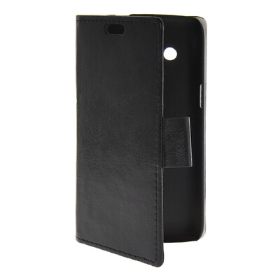 

MOONCASE Slim Leather Flip Wallet Card Pouch with Kickstand Shell Back ЧЕХОЛ ДЛЯ Samsung Galaxy Core 4G G3518 Black