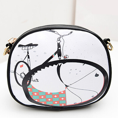 

D.jiani ™ Retro summer fashion PU small bag Spray a small square package