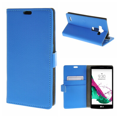 

MOONCASE ЧЕХОЛ ДЛЯ LG G4 Beat G4S High quality Leather Flip Wallet Card Holder Bracket Back Pouch Blue