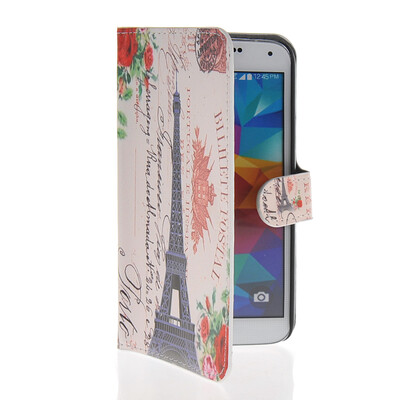 

MOONCASE Scenic Design Leather Side Flip Wallet Card Slot Pouch Stand Shell Back Case Cover for Samsung Galaxy S5 I9600