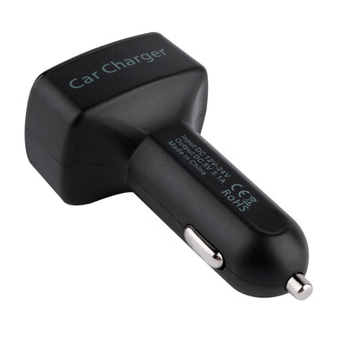 

4 in1 3.1A Dual USB Car Charger Digital Display Ammeter Voltmeter Thermometer