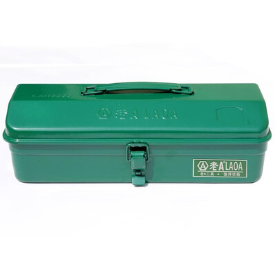 

Old A LAOA thickening hardware toolbox metal toolbox 14 inch LA113035