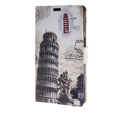 

MOONCASE Case for Alcatel One Touch Flash OT-6042D Leather Flip Wallet Style and Kickstand Case Cover [Cute Pattern] a02