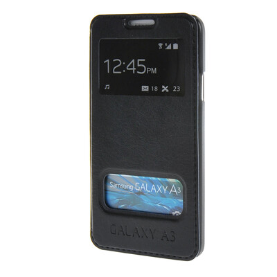 

MOONCASE Samsung Galaxy A3 чехол для View Leather Flip Pouch Bracket Back Cover Sapphire