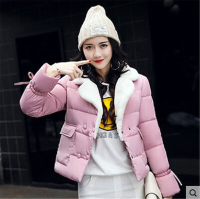 

Womens Short Cotton Padded Fashion Jacket Cotton Coat Autumn&Winter New Arrival