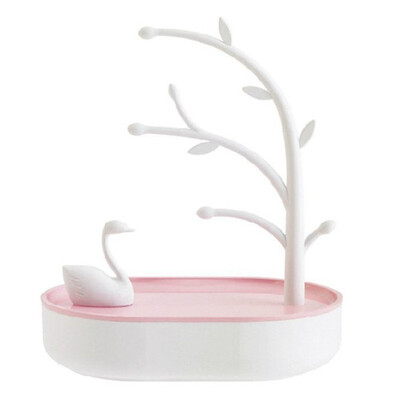 

UpperX Multi - Functional Combination Storage Box Dresser Jewelry Storage Shelf Swan Lake Jewelry Storage Rack Ring Frame