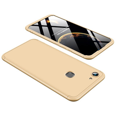 

MOONCASE Three-parts structure design Full Protection Hard Plastic Combination Shockproof Case for Vivo Y83 Fingerprint Gold