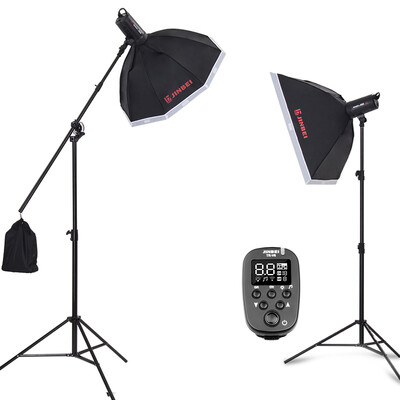 

Jinbei SPARKIII400 Photography Light Studio Light Portable Fill Light Soft Light Net Sales Product Apparel Portrait Photo Light Studio Shooting Double Light Set
