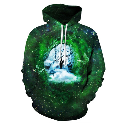 

QYDM0137Mens Hoodie 3D Printed Women Pullover Sweater