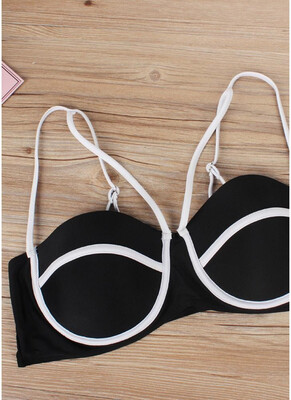 

2018 Plus Size High Waist Hollow Out Two Pieces Swimsuits