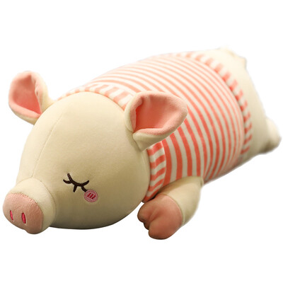 

Weltong WELTSTON Plush Toys Soft Pig Pillow Dolls Dolls Dolls Girls Girls Birthday Gifts Christmas Annual Gifts Prizes Striped Pigs 80cm