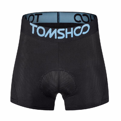 

TOMSHOO Mens 3D Padded Bicycle Cycling Underwear Breathable Lightweight Bike Riding Cycling Shorts Underpants