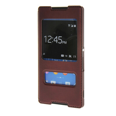 

MOONCASE Sony Xperia Z4 чехол для View Leather Flip Pouch Bracket Back Cover Red
