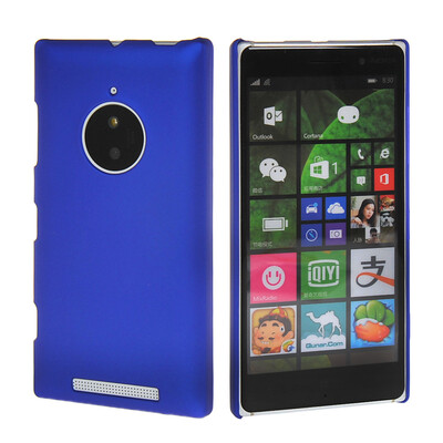 

MOONCASE Hard Rubberized Rubber Coating Devise Back ЧЕХОЛ ДЛЯ Nokia Lumia 830 Blue