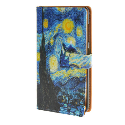 

MOONCASE Case for Microsoft Lumia 535 Pattern series Leather Flip Wallet Card Slot Stand Back Cover