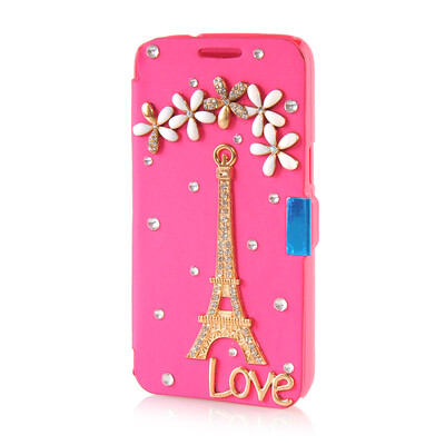 

MOONCASE Luxury Flower Crystal Leather Side Flip Wallet Pouch ЧЕХОЛ ДЛЯ Samsung Galaxy Express 2 G3815
