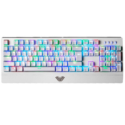 

Tarantula (AULA), состоящая из полноцветного RGB крыла механических клавиш клавиатуры 104 не Ред Грин оси механической геймпад белой версии