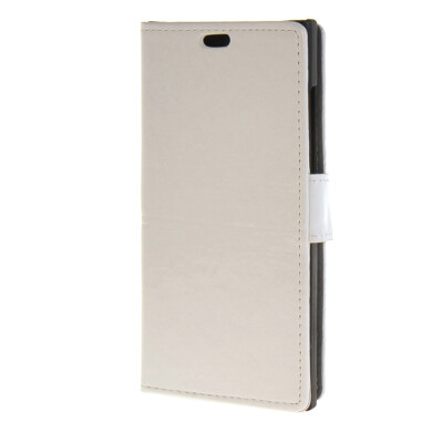 

MOONCASE Leather Wallet Card Slot Bracket Back чехол для BlackBerry Leap White