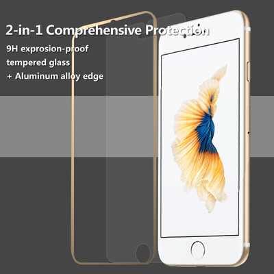 

Ainy защитное стекло screen protector с маленьком цветном кряем для iphone 6/ 6S Plus