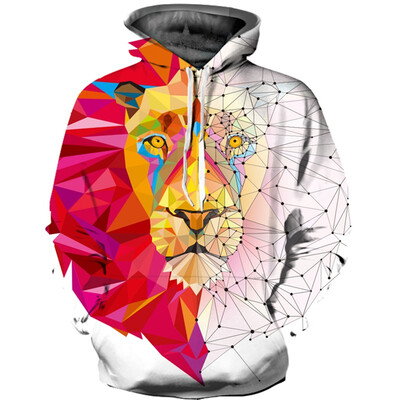

Mens Hoodie 3D Printed Women Pullover Sweater