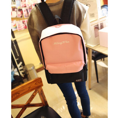 

2018 New Korean Double Shoulder bag Backpack for teenage girls&boys student school bag women backpack Arts Student Package