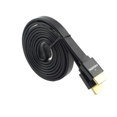 

Квартира Лапша Кабель HDMI HDMI HighSpeed ​​Для 3D HDTV DVD 1.5m 3m 5m черный 1,5 м