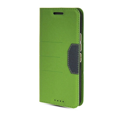

MOONCASE Leather Side Flip Wallet Card Slot Pouch Stand Slim Back Case Cover for Htc One M9 Green
