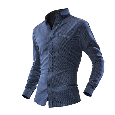 

Zogaa New Mens Shirt Business Casual Long Sleeve