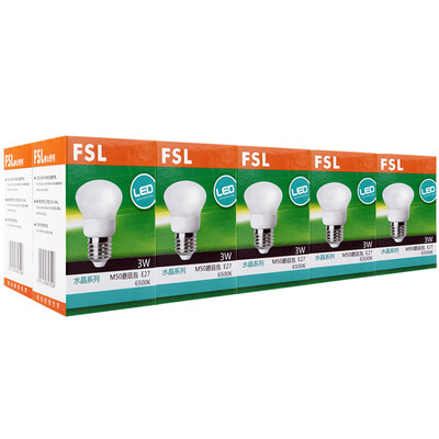 

[Jingdong Supermarket] Foshan Lighting (FSL) LED Bulb Energy Saving 3W Big E27 Crystal Mushroom Foam Daylight 6500K 10 Pack