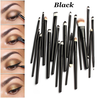 

MyMei 20Pcs Cosmetic Tools Powder Foundation Eyeshadow Eyeliner Lip Pro Makeup Brushes