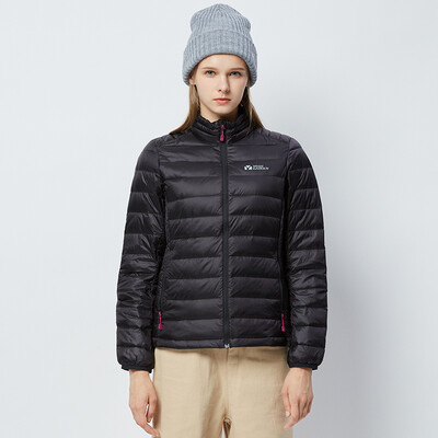 

MOBIGARDEN Outdoor autumn&winter light&windproof double water&oil resistant warm down jacket men&women NWB1506002 600 Peng piano black female L 165