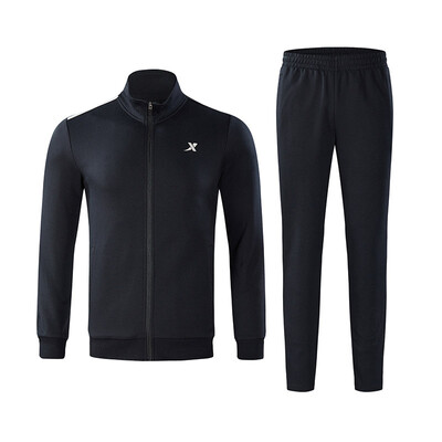 

Running set 2 sets Xtep mens running set 2018 new soft&comfortable sports knit suit 882329969084 black