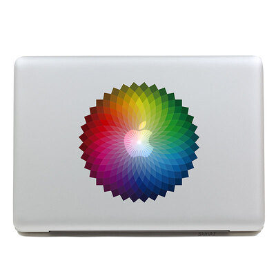

GEEKID@Macbook decal sticker Partial decal macbook pro decal macbook air decal Rainbow apple sticker mac retina decals stickers