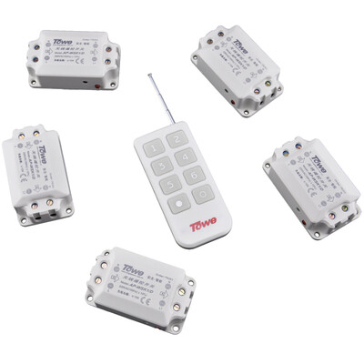 

With the TOWE a drag five wireless lights remote control switch 220V intelligent remote control panel socket