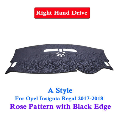 

Car Styling Dashboard Protective Mat Shade Cushion Pad Rose Pattern Carpet For Opel Insignia Regal2009-2018LHD&RHD Anti-Slip Mat
