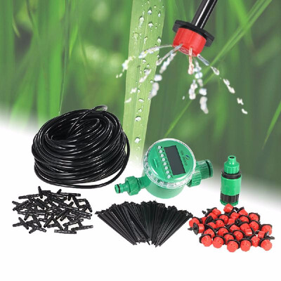

25m Micro Drip Irrigation System with Auto Timer Self Plant Watering Garden Hose