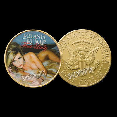 

Americas first lady gold plated Commemorative coin sexy model challenges souvenir love collection