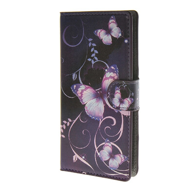 

MOONCASE Butterfly style Leather Wallet Flip Card Slot Stand Pouch чехол для LG G4 MINI A13